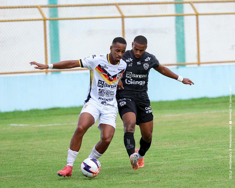 Vitória do Paysandu no Parazão contra o Santa Rosa no Estádio Ipixunão