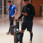Jogadores do Paysandu durante viagem para São Paulo para duelo contra a Portuguesa pela Copa do Brasil