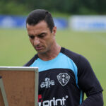 Jogadores de Paysandu em preparação para estreia contra o Volta Redonda pela Série C