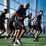 Jogadores do Remo durante preparação para enfrentar o Corinthians pela Série A