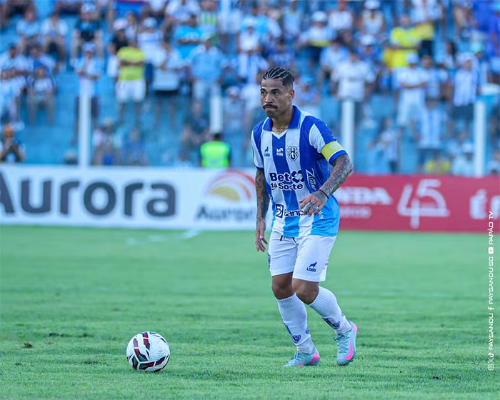 Marcinho, meia do Paysandu, durante partida pela Série C