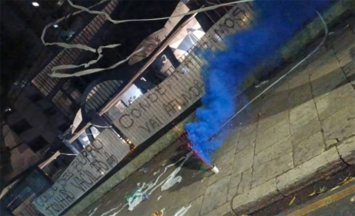 Torcida do Remo voltou a protestar contra o momento vivido pelo clube na Série A